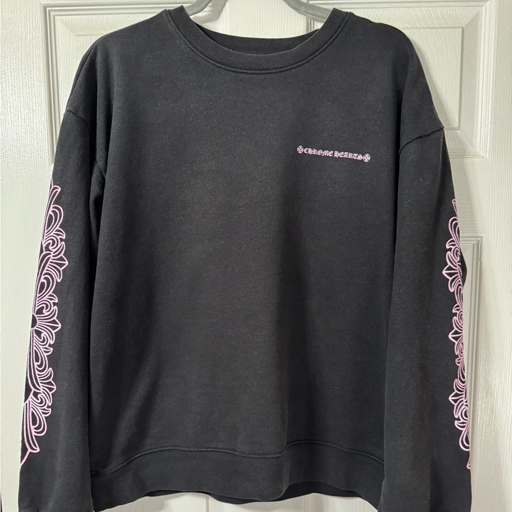 Chrome Hearts x Matty Boy Crewneck 'Black/Pink'